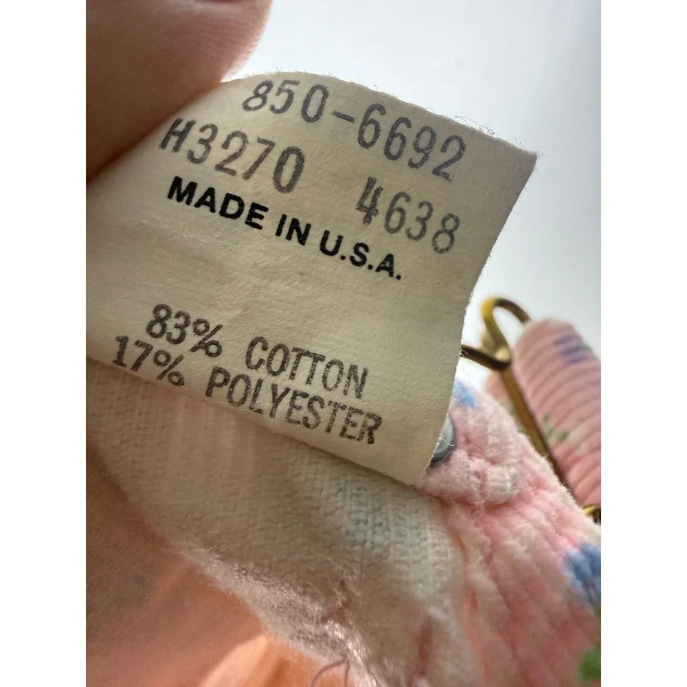 Vintage Oshkosh pink floral corduroy overalls size 24 months